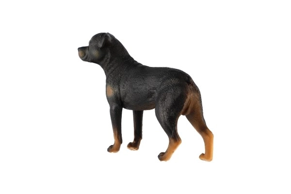 Figurine en plastique de chien Rottweiler 8cm