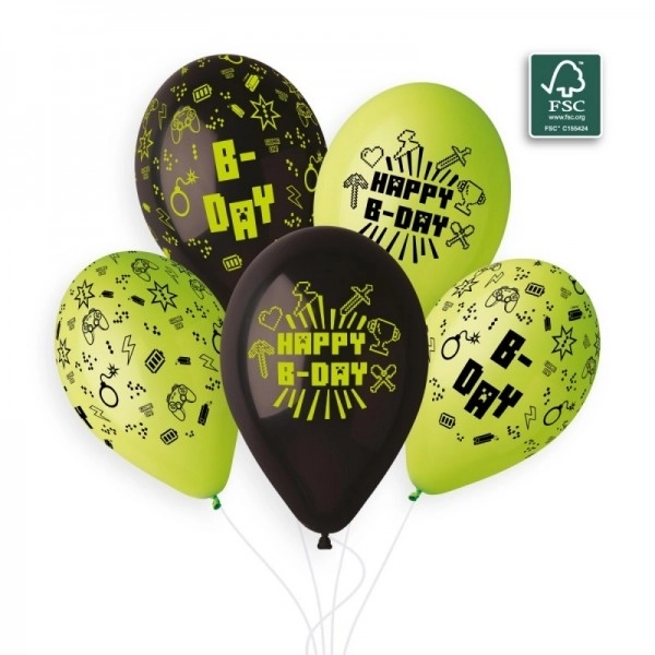 Ballon/Ballons gonflables avec impression Minecraft 13'' diamètre 33cm 5pcs dans le sac