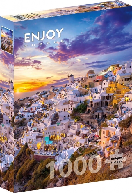 Puzzle Coucher de soleil sur Santorin 1000 pièces