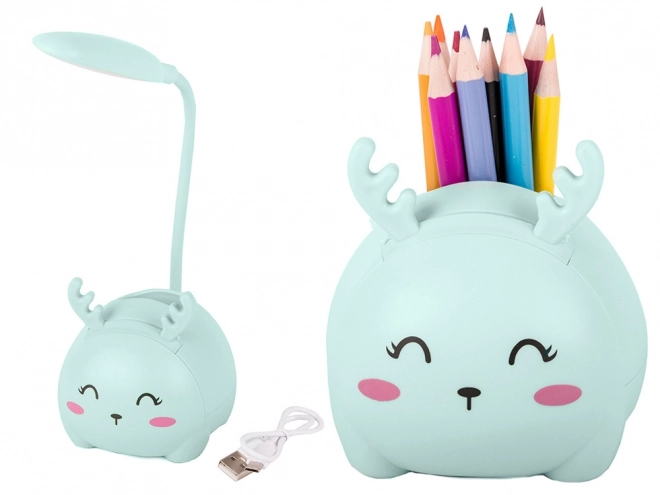 Lampe de nuit LED pour enfants avec charge USB et organiseur