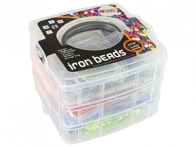 Set de perles à repasser colorées DIY 6000 pcs