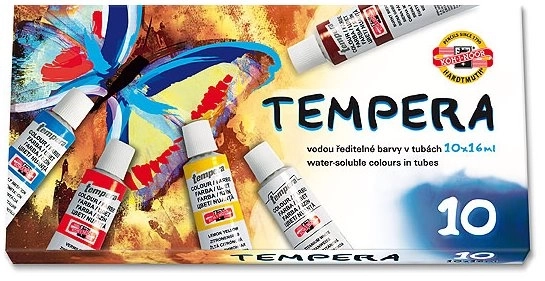 Peintures à la détrempe KOH-I-NOOR 10x16ml Papillon