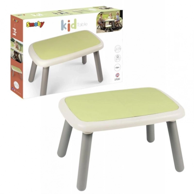 Petite table verte pour enfants