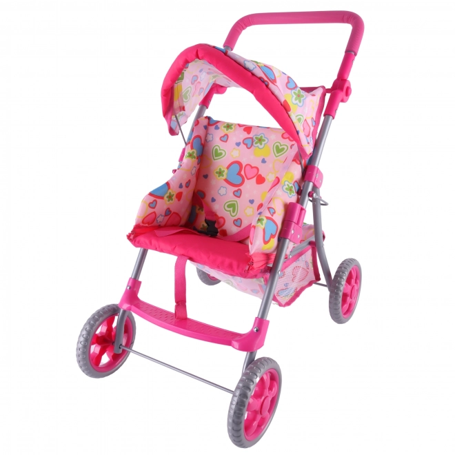 Woopie Poussette Royale avec des Cœurs Colorés