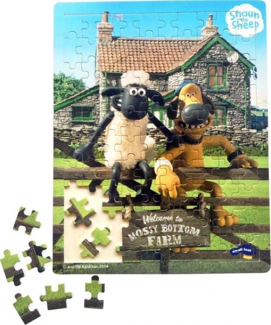 Puzzle en bois Small Foot – Shaun le mouton, 100 pièces