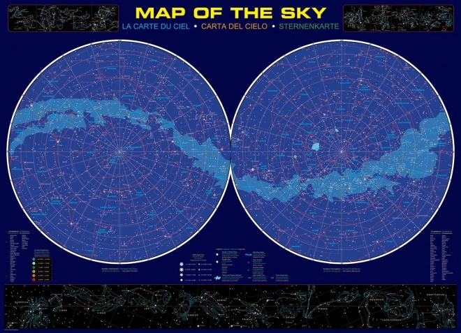 EUROGRAPHICS Puzzle Carte du Ciel 1000 Pièces