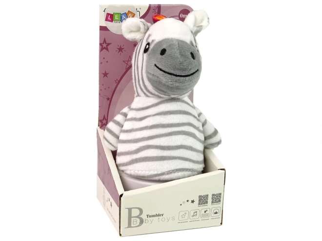 Zèbre à bascule avec lampe et mélodie pour enfants