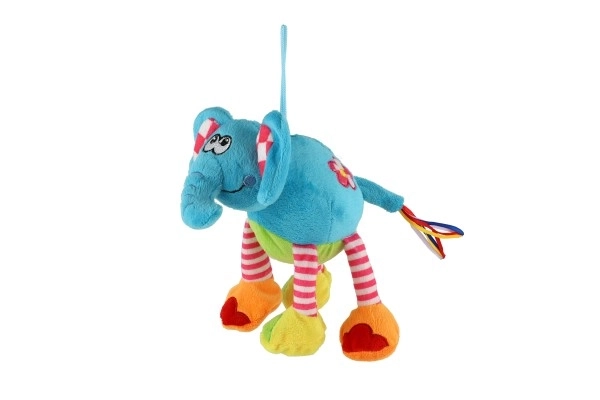 Éléphant en peluche coloré