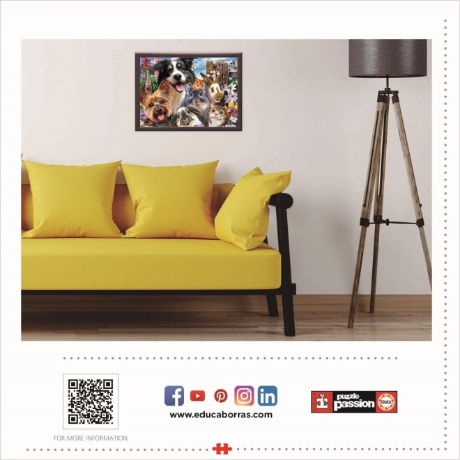 Educa Puzzle selfies amusantes 500 pièces
