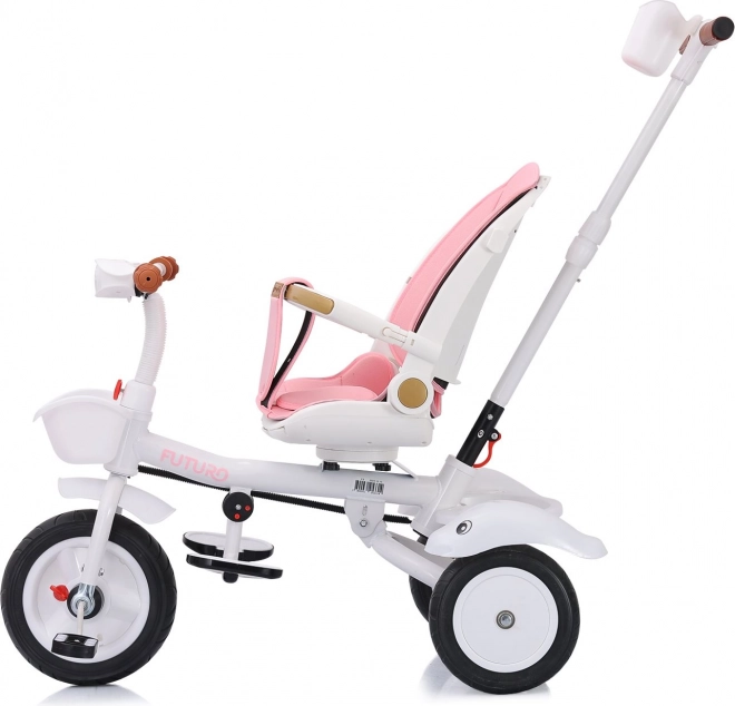 CHIPOLINO Tricycle avec toit Futuro 2 en 1 Princesse