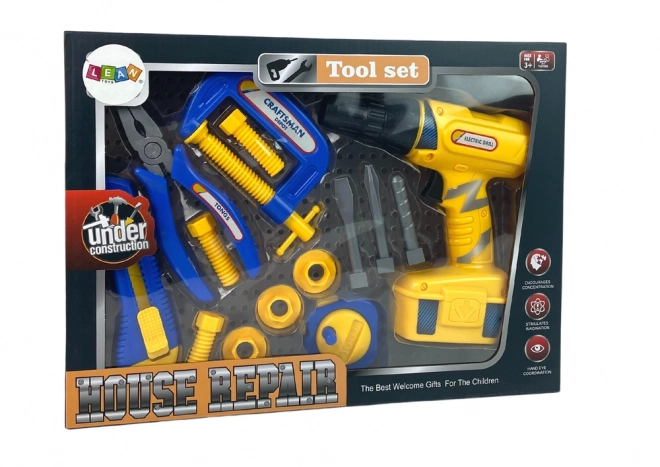 Ensemble de perceuses avec batteries pour bricoleurs