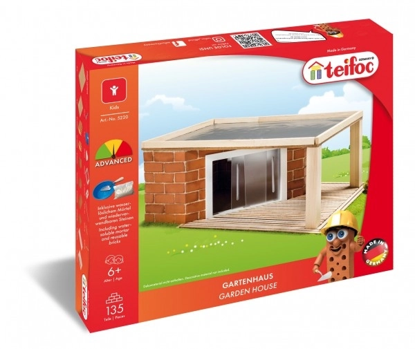 Kit de construction Teifoc Maison de jardin 135pcs dans une boîte 35x29x5cm