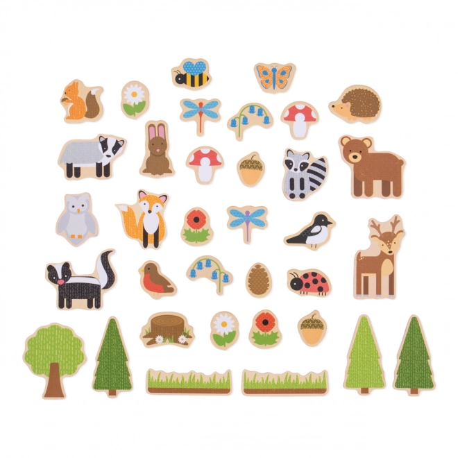 Bigjigs Toys Animaux de la Forêt Magnétiques