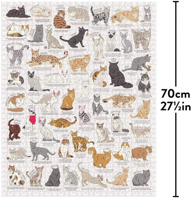 Ridley's Games Puzzle pour les amateurs de chats blancs 1000 pièces