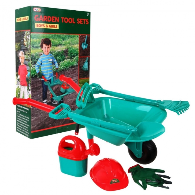 Ensemble d'outils à roulettes pour petits jardins