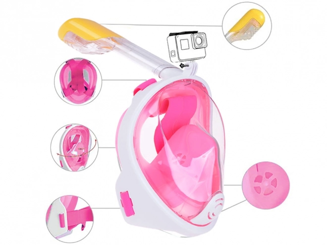 Masque complet avec tuba pour plongée et snorkeling S/M SP0762 RO