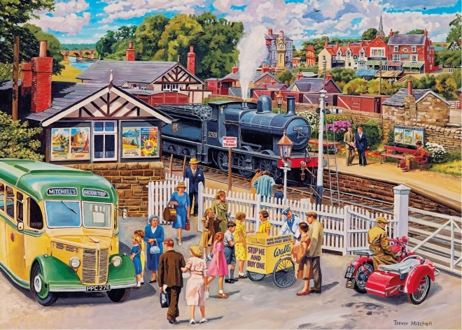 Puzzle GIBSONS Casse-croûte à la gare 1000 pièces