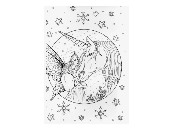 Coloriage antistress Licornes 21x29cm