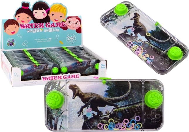 Jeu d’adresse aquatique dinosaure Vélociraptor – console de poche, vert