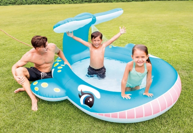 57440NP Piscine pour enfants baleine avec gicleur