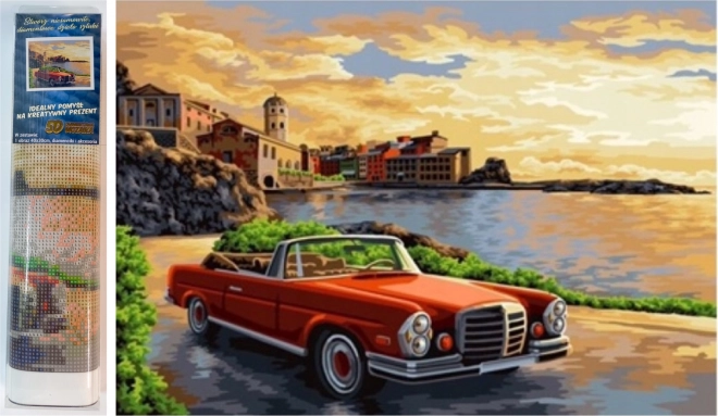 Peinture diamant NORIMPEX – balade sur la côte 30 × 40 cm