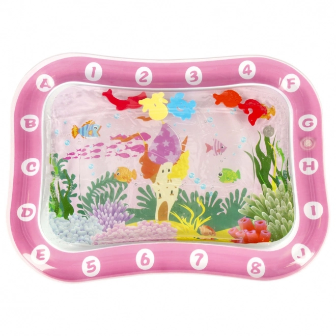 Tapis d'eau gonflable pour enfants avec motif du monde sous-marin