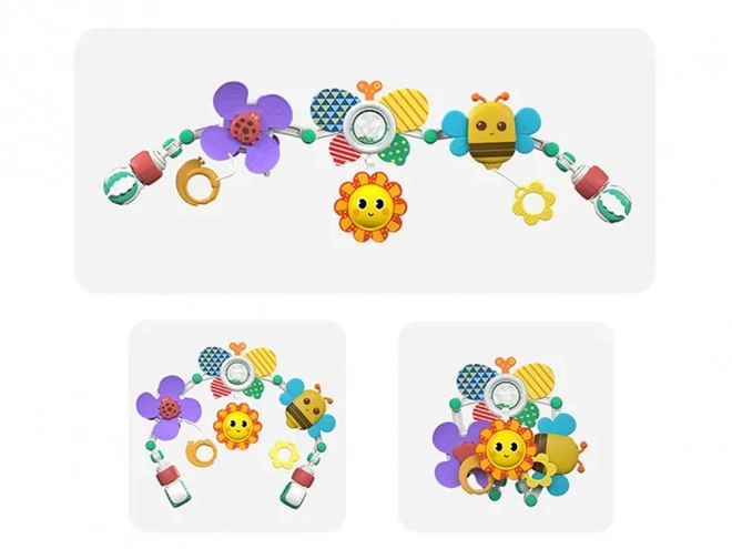 Arc coloré pour poussette et siège Jouets Joyeux