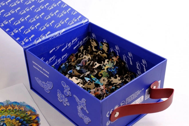 Puzzle en bois Paon de EscapeWelt 200 pièces