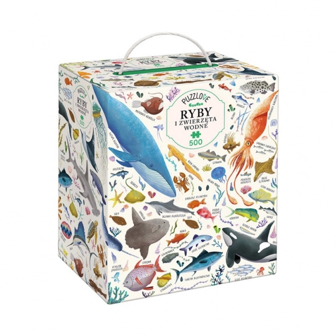 Puzzle Puzzlove Poissons et créatures aquatiques 500 pièces