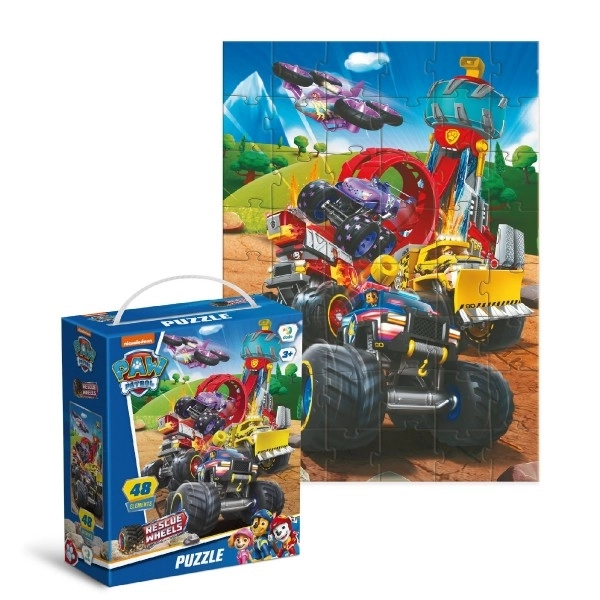 Puzzle avec motif Pat'Patrouille : Sauvetage sur roues
