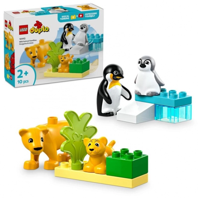 Lego Duplo Familles d'animaux sauvages : Pingouins et lions
