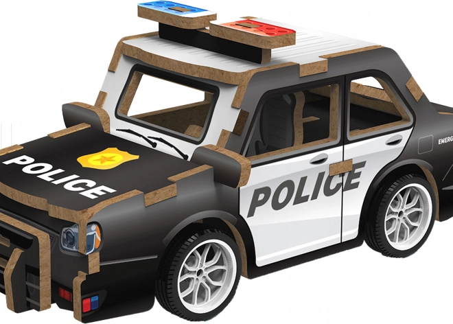 Puzzle 3D en bois de voiture de police