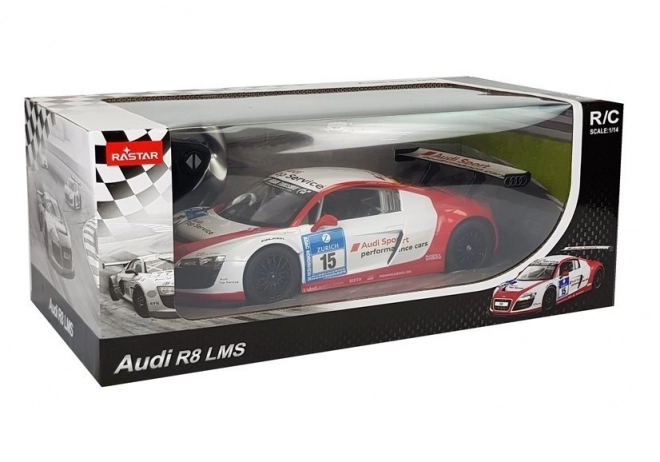 Rastar Audi R8 LMS voiture radiocommandée 1:14 blanc-rouge