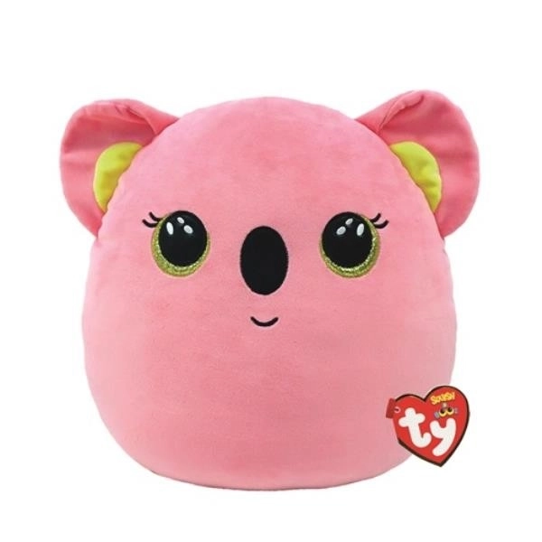 Coussin en peluche TY Koala Poppy rose 22 cm