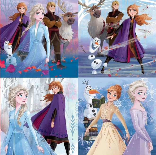 EDUCA Puzzle dans une valise La Reine des Neiges 2, 4 en 1 (12,16,20,25 pièces)