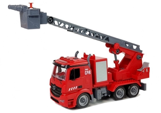 Kit DIY Camion de Pompiers 2 en 1 avec Cric Remplaçable