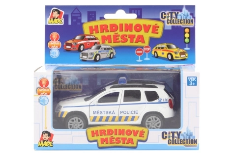 Police municipale avec lumière et son