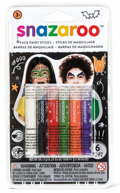Ensemble de couleurs pour le visage et le corps en sticks Halloween