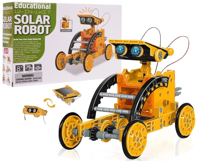 Kit de véhicules solaires 12 en 1 orange – Orange