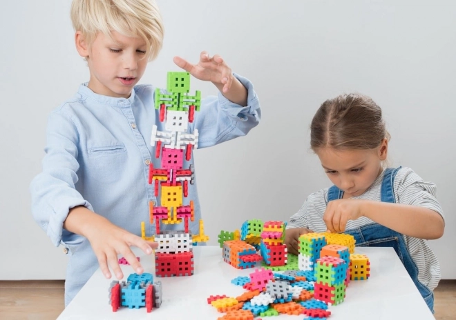 Blocs de construction Waffle mini pastel 500 pièces