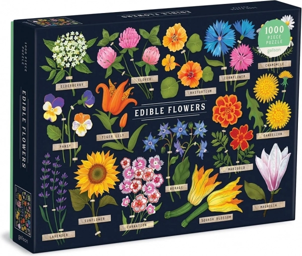 puzzle galison fleurs comestibles 1000 pièces
