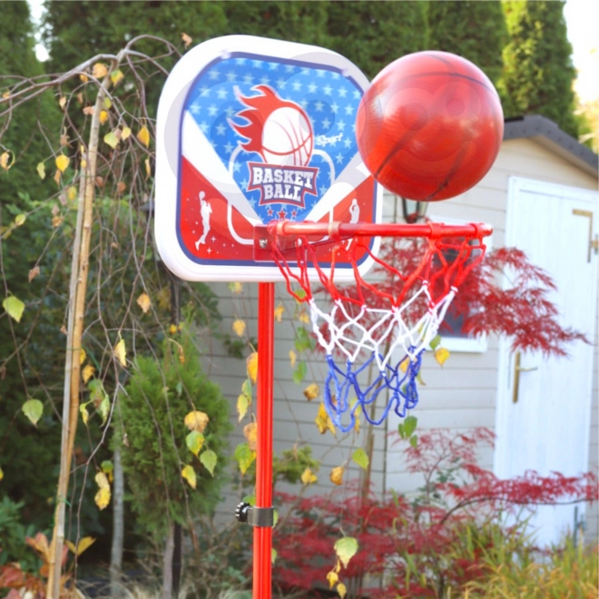 Ensemble de basketball WOOPIE avec support et ballon