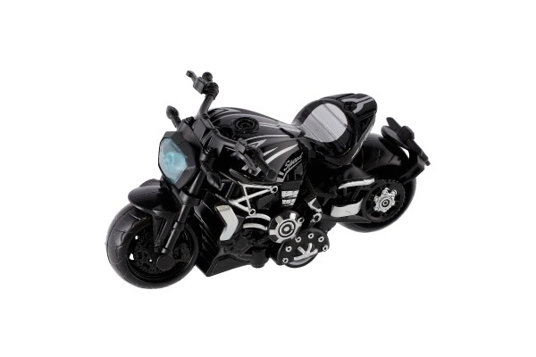 Moto métal/plastique 10 cm à rétro-friction mixte couleurs