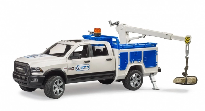 Véhicule de service Bruder RAM 2500 avec bras pivotant et gyrophare