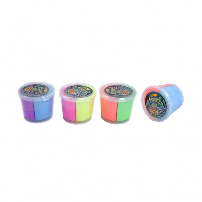 Pâte à modeler bicolore et rebondissante