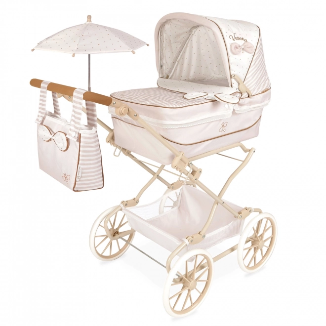 Poussette pliable pour poupées Reborn avec parasol et accessoires Verona