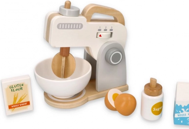 Mixeur de cuisine en bois gris