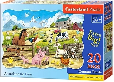 Puzzle maxi 20 pièces Racing Action – Animaux