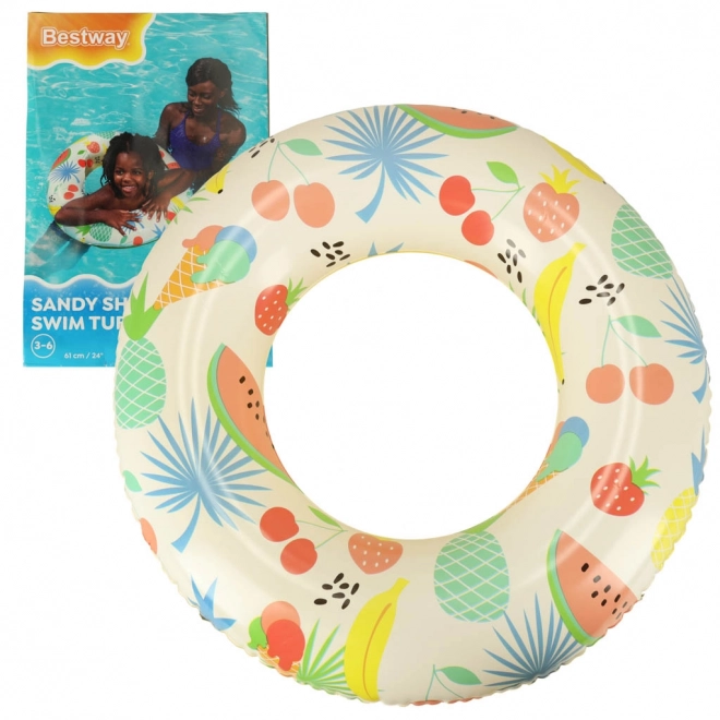 Bague gonflable pour enfants avec motif de fruits