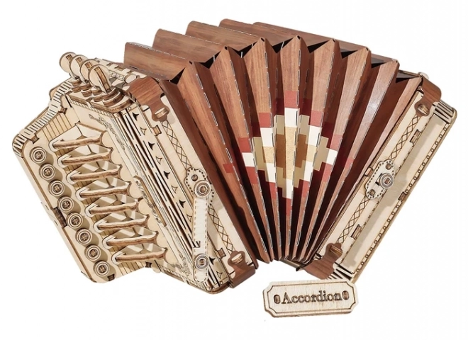 Accordéon - Maquette en bois 3D